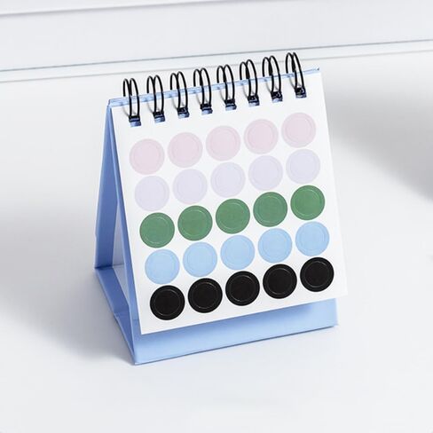 Mini Desk Calendar, 2026 Portable Desktop Small Calendar with Sticker Flip Over Standing Desk Calendar for Office School Desktop Decoration (Black) in Saudi Arabia