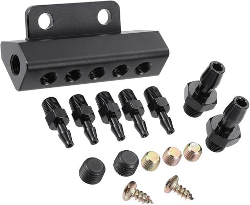مجموعة مشعب الفراغ العالمية 1/8 "منافذ 1/2" واجهات مشعب السحب للسيارة وقود الغاز بوابة النفايات توربو دفعة اكسسوارات السيارات in Saudi Arabia