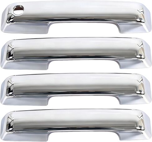 AUCERAMIC Chrome Door Handle Covers for 2021-2025 Ford F150, 2023 2025 Ford F-250/F-350/F-450/F-550 Super Duty, 2021-2025 Ford Bronco, Exterior Door Handle Covers Caps in Saudi Arabia