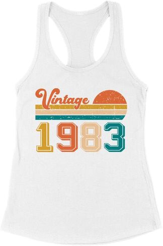 Vintage 1983 Tank Top Fitted Racerback Women's in Saudi Arabia
