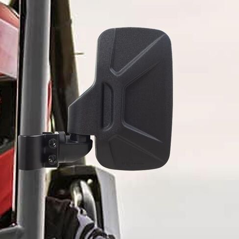 مرايا جانبية من Ranger، مشبك قفص مناسب، أسود، دعامات تثبيت شديدة التحمل، متوافقة مع Polaris Ranger 570/900/1000، Can-Am Defender، Polaris General (يناسب Select 2021+ Commander) in Kuwait