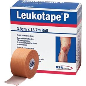 شريط رياضي BSN Leukotape P مقاس 1.5 بوصة × 15 ياردة #76168 لكل استخدام مع لفة غطاء in Kuwait