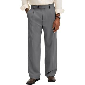 Comdecevis Men's Pleat-Front Dress Pants 30" 32" Relaxed Fit Wrinkle-Free Trousers for Men in Kuwait