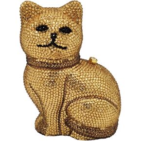 حقائب يد مسائية بلينغ كوكتيل حفلة حجر الراين حقيبة يد كريستال شكل قطة حقيبة كروسبودي in Kuwait