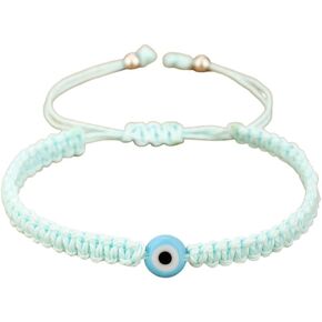Handmade Braided Evil Eye Bracelets for Women Men Multi-colored String Evil Eyes Bracelets Protection Good Luck Amulet Turkish Thread String Rope Bracelet in Kuwait