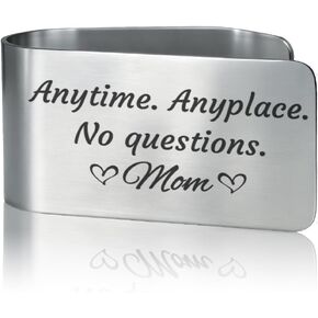 Have Fun Be Safe Make Good Choices Call Your Mom Engraved Stainless Steel Car Visor Clip, Funny Safe Driving Reminder Clip Gifts for Son Daughter Stepson Stepdaughter, Drive Safe Gifts in Kuwait