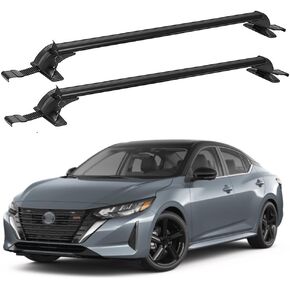 Lockable Roof Racks Cross Bars Fits for Nissan Sentra B18 2020-2025 Without Roof Side Rails, Anti-Rust/Theft Aluminum Roof Rails Crossbars Cargo Luggage Rack Carrier Rooftop Cargo Bike,Black in Kuwait