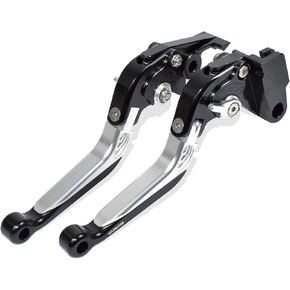 Retractable Foldable Brake Lever Clutch Lever for Kawasaki Ninja 500 Z500 Ninja 300 400 Z300 Z400 2017-2024 2025, CNC Aluminum Alloy Made (Green) in Saudi Arabia