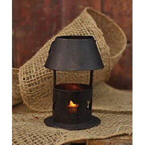 حامل شموع صغير للديكور الريفي مع نجوم مقصوصة في القاعدة in Kuwait