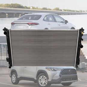 Aluminum Core Engine Coolant Radiator Assembly 16400-F2081 Compatible with Toyota Corolla Sedan 2.0L 2022-2024, Toyota Corolla Cross 2.0L 2022-2024 in Kuwait