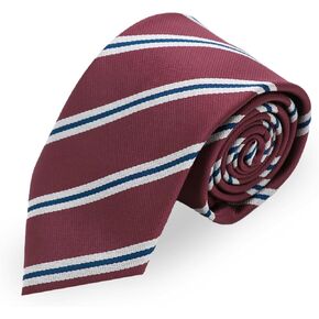 Ties for Men, 3" Skinny Mens Tie Self Tied Striped Neck Ties Mens for Wedding Formal Party Business Casual Groom in Kuwait