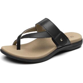 صنادل نسائية لتقويم العظام من Rihero مع دعم للقوس، شباشب لتقويم العظام سهلة الارتداء، صنادل مسطحة صيفية مريحة للمشي in Kuwait