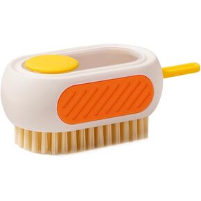 فرشاة تنظيف الكل في واحد قابلة لإعادة التعبئة مع خزان مدمج، اضغط لتوزيع المحلول لتنظيف الأسطح المتعددة: الملابس والأحذية والعجلات والمطبخ والحمام. شعيرات PET كثيفة وقابلة للتعليق، ذات سعة كبيرة in Kuwait