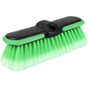 10“ Car Wash Brush Head, Scrub Brush Attachment for Extension Pole, Outdoor Cleaning Tool for Window, Wall, Floor, Deck, Patio in Saudi Arabia