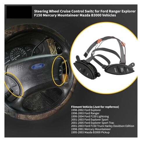 Cruise Control Switch Car F87A-9D809-BA Cruise Control Switch Button Fit for Ford F150 Ranger F87Z9C888BB F87A9D809BA SW5928 Sensitive in Kuwait
