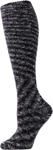 MeMoi Women's Stars and Stripes Fuzzy Plush Knee High Socks in Saudi Arabia