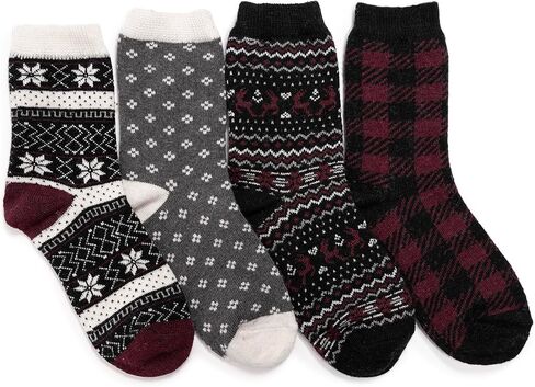 مجموعة من 4 أزواج من الجوارب النسائية للعطلات من MUK LUKS in Saudi Arabia