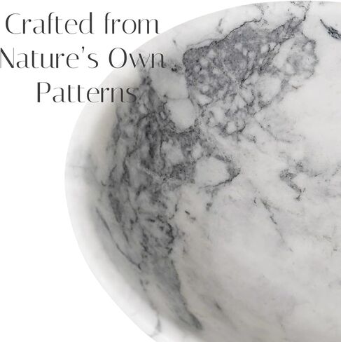 وعاء رخامي مزخرف كبير باللون الأبيض، مصنوع يدويًا من الحجر الأبيض والرمادي الطبيعي لديكور المنزل، وعاء كبير للإمساك بجميع المفاتيح مقاس 27.94 سم للمدخل، وعاء طاولة القهوة، وعاء فاكهة رخامي للقطعة المركزية in Kuwait