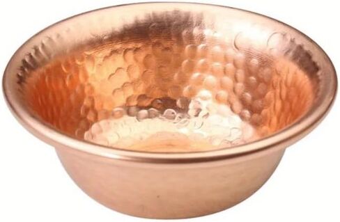 Nepalese Pure Copper Water Supply Bowl Handmade Hammer Pattern Holy Water Bowl for Buddha Buddhist Supplies in Saudi Arabia