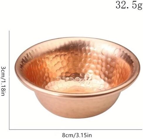 Nepalese Pure Copper Water Supply Bowl Handmade Hammer Pattern Holy Water Bowl for Buddha Buddhist Supplies in Saudi Arabia