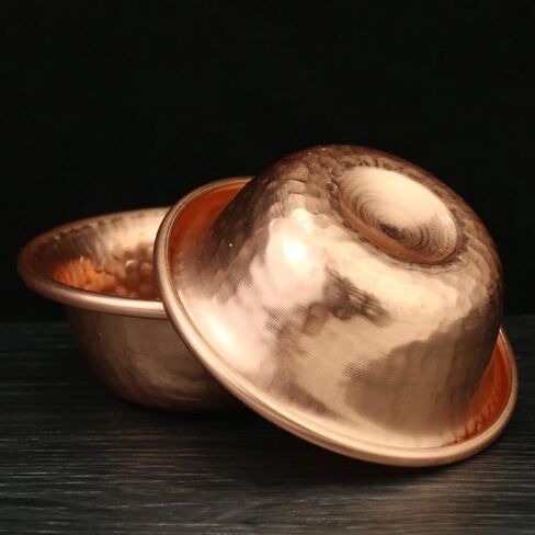 Nepalese Pure Copper Water Supply Bowl Handmade Hammer Pattern Holy Water Bowl for Buddha Buddhist Supplies in Saudi Arabia
