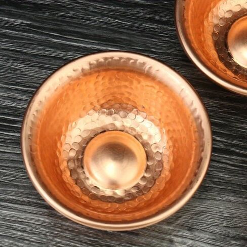 Nepalese Pure Copper Water Supply Bowl Handmade Hammer Pattern Holy Water Bowl for Buddha Buddhist Supplies in Saudi Arabia
