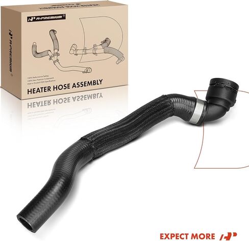 مجموعة خط أنابيب خرطوم سخان HVAC مدخل ممتاز متوافقة مع BMW E90 Series 325i 325xi 330i 330xi 2006 3.0L, 335d 2009-2010 3.0L in Saudi Arabia