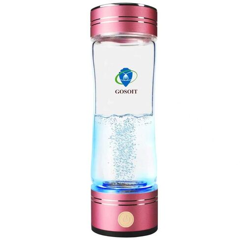 Hydrogen Alkaline Water Bottle Hydrogen Water Generator Ionizer Hydrogen Water Maker Machine with SPE and PEM Technology US Membrane Make Hydrogen Content up to 800-1200 PPB (Blue) in Saudi Arabia