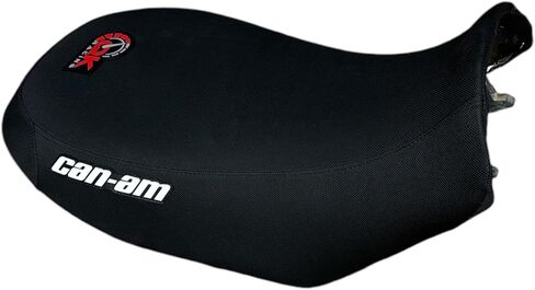 غطاء مقعد ممتاز متعدد المقابض - متوافق مع غطاء مقعد Can Am Renegade 500 800 2007-2011 GEN 1 أسود S32 in Saudi Arabia