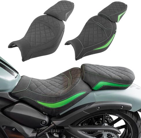 Motorcycle Complete Seat for Vulcan S 650 EN650 VN650 2015-2026 Front Rear Rider Passenger Saddles Cushion Pad Kit (Black - One Set) in Saudi Arabia