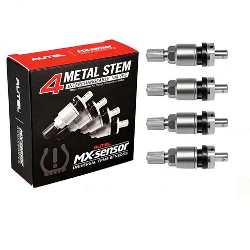 Autel 4 قطعة مجموعة جذع الصمام المعدني لمستشعر MX، مستشعر مراقبة ضغط الإطارات TPMS طقم إصلاح جذع الصمام in Saudi Arabia