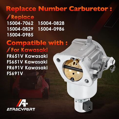 المكربن ​​متوافق مع محرك Kawasaki FR651V FS651V FR691V FS691V، يستبدل #15004-7062،15004-0828، 15004-0829، 15004-0986،15004-0985 مع شمعات إشعال مضخة الوقود بفلتر الهواء in Saudi Arabia