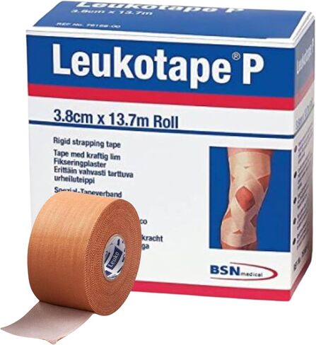 شريط رياضي BSN Leukotape P مقاس 1.5 بوصة × 15 ياردة #76168 لكل استخدام مع لفة غطاء in Kuwait
