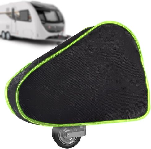 غطاء وصلة المقطورة، أغطية جاك RV واقية مقاومة للماء والغبار في الهواء الطلق، غطاء لسان المقطورة، ملحقات قضيب سحب العربة، لوصلة سحب القافلة (رمادي، 39.3 × 29.5 × 7.8 بوصة) in Kuwait