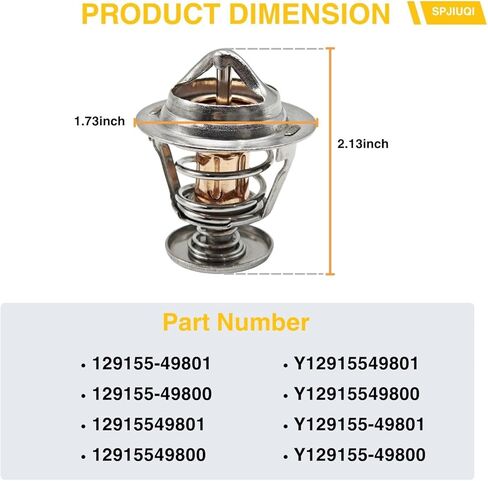 71℃ 160℉ Thermostat 129155-49801 129155-49800 for Yanmar Thermostat Fits Yanmar 3TNV88 3TNE88 3TNV84 3TNV88F 4JH3 4TNE84 4TNE88 4TNV84 4TNV84T Komatsu 3D88E Engine in Saudi Arabia