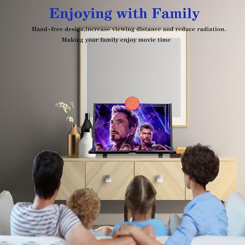 مكبر شاشة مقاس 18 بوصة للهاتف الخلوي - موسعات تكبير الشاشة المكبرة ثلاثية الأبعاد عالية الدقة من Fanlory للأفلام ومقاطع الفيديو والألعاب - حامل هاتف قابل للطي مع مكبر شاشة - متوافق مع جميع الهواتف الذكية in Kuwait