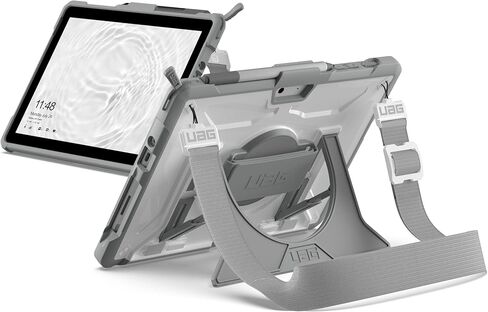 URBAN ARMOR GEAR UAG Microsoft Surface Go 4 / Surface Go 3 / Surface Go 2 / Surface Go Case [10.5-inch screen] w/Hand Strap Outback Feather-Light Rugged Military Drop Tested Cover, Black in Saudi Arabia