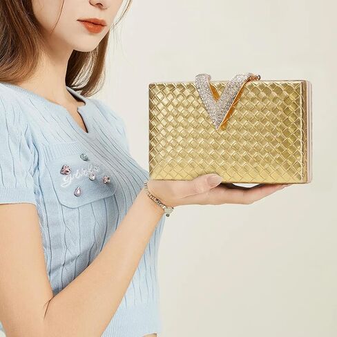 TRBSXRT Woven Clutch Purses, Elegant Satchel Bag for Women, Evening Bag Formal Woven Handbag in Saudi Arabia