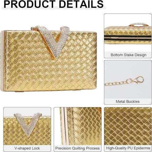 TRBSXRT Woven Clutch Purses, Elegant Satchel Bag for Women, Evening Bag Formal Woven Handbag in Saudi Arabia