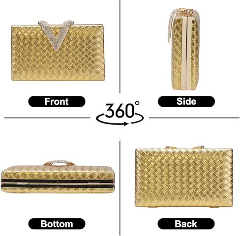 TRBSXRT Woven Clutch Purses, Elegant Satchel Bag for Women, Evening Bag Formal Woven Handbag in Saudi Arabia