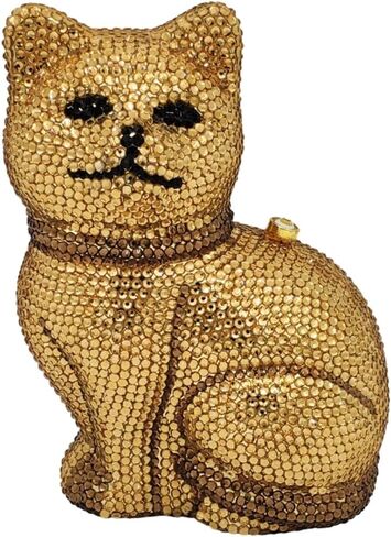 حقائب يد مسائية بلينغ كوكتيل حفلة حجر الراين حقيبة يد كريستال شكل قطة حقيبة كروسبودي in Kuwait