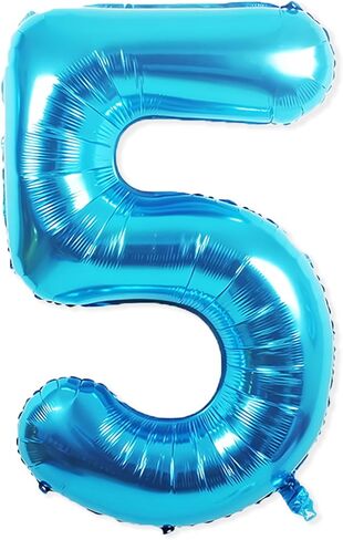 13 Balloon Number, 40 Inch Blue Foil Balloons Giant Jumbo Helium Number 13 or 31 Balloons for 13th 31th Birthday Decorations Anniversary Events Boys Girls Party Decorations (Blue) in Kuwait