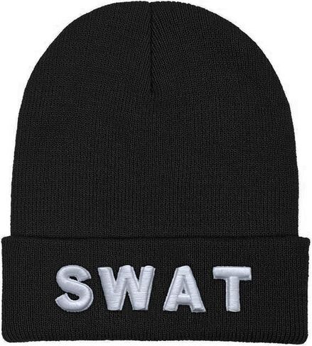 Embroidered Security Beanies Hats for Men Women Knit Winter Cap, Warm Security Skull Caps Gifts for Men Women in Saudi Arabia