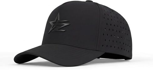 Men Quick Dry Water Resistant Mesh Snapback Baseball Cap Adjustable Hat 22"–23.6"(56–60cm) for Golf Running Workout in Kuwait