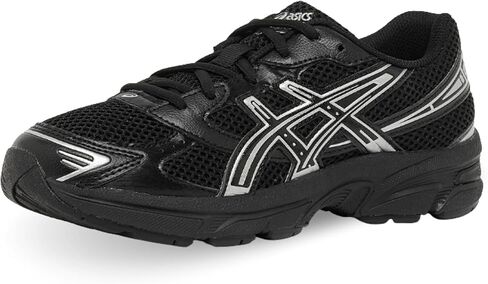 حذاء رياضي للأولاد من ASICS Gel-1130 Gs، أسود فضي نقي، 4 US in Saudi Arabia