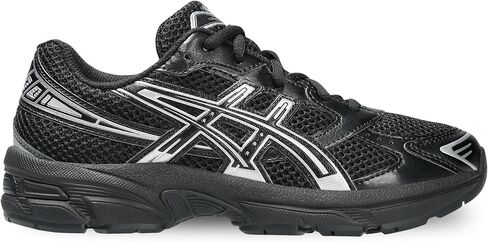 حذاء رياضي للأولاد من ASICS Gel-1130 Gs، أسود فضي نقي، 4 US in Saudi Arabia