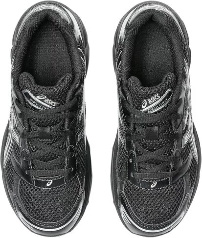 حذاء رياضي للأولاد من ASICS Gel-1130 Gs، أسود فضي نقي، 4 US in Saudi Arabia