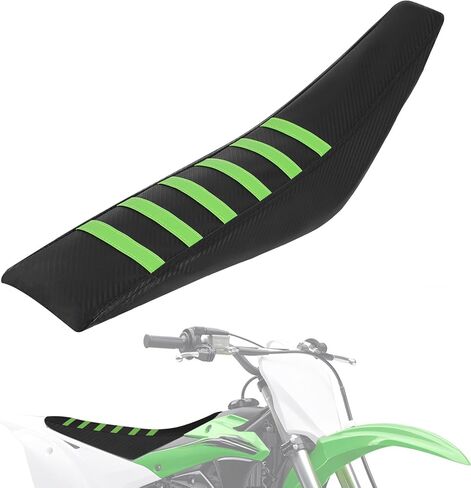 50-125cc Pit Bike Seat Cover Black - 640*150MM for CRF 110 KLX 110 TTR 110 125 YZ RM 125 and More Pit Dirt Bike Motorcycle|Non-slip Stripes|High Elastic Leather|Soft Sitting|Thickened Fabric in Saudi Arabia