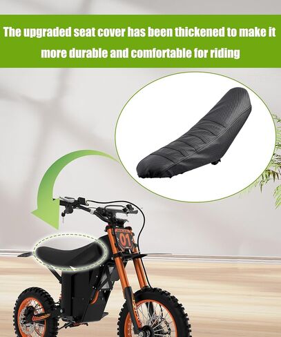 Slip-Resistant and wear-Resistant Seat Cover Fits for Tuttio Tutti Soleil 01 Electric Dirt Bike Seat Cover (Black) in Saudi Arabia