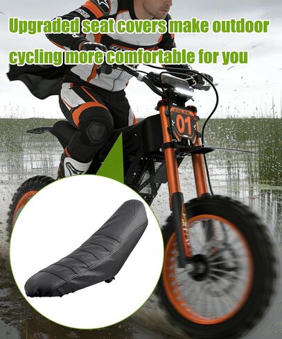 Slip-Resistant and wear-Resistant Seat Cover Fits for Tuttio Tutti Soleil 01 Electric Dirt Bike Seat Cover (Black) in Saudi Arabia
